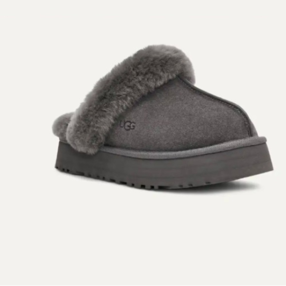UGG Disquette slippers size 8 NWOB charcoal color
